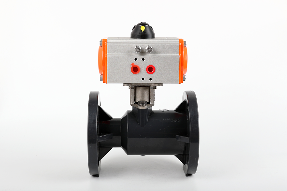 宕昌气动法兰一体球阀